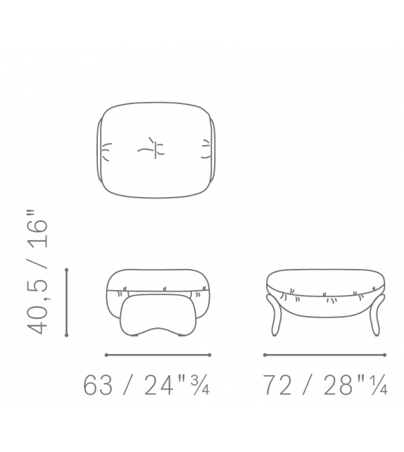 Squash Puf Poltrona Frau