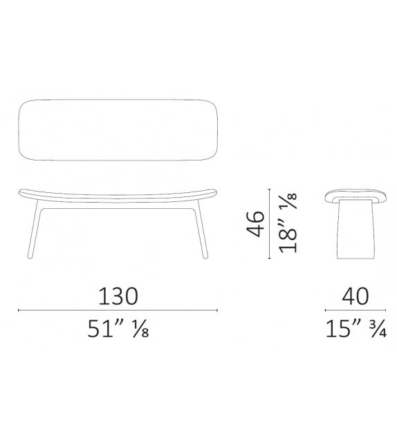 Duo 130 Ceccotti Collezioni Panca