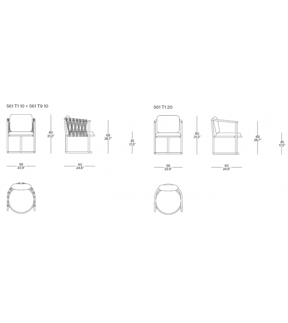 Trampoline 561 Cassina Sedia