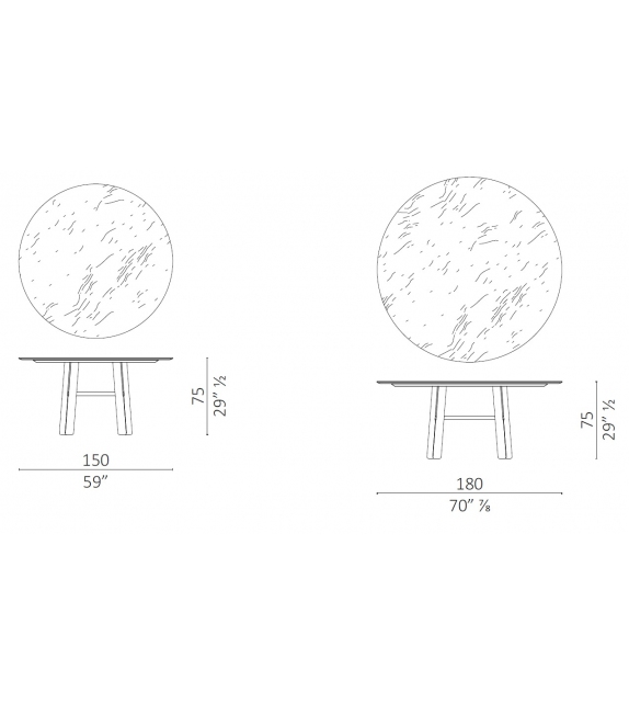 Duo Ceccotti Collezioni Round Table