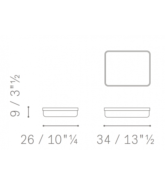 Office Collection Poltrona Frau Bandeja de Papel