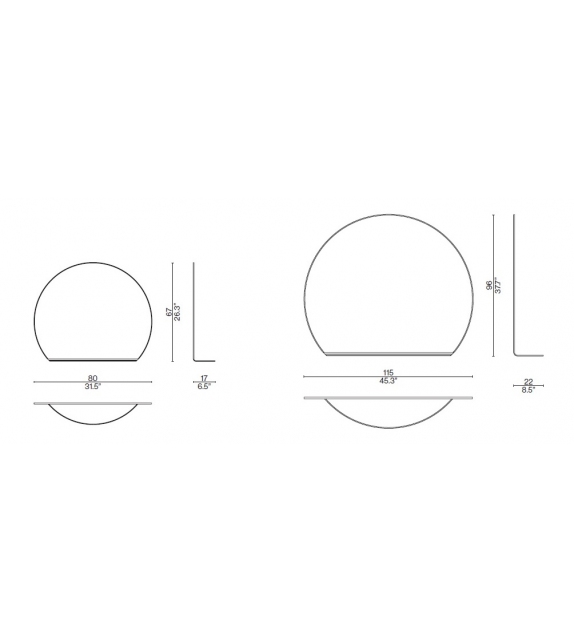 Gibbous Cassina Miroir