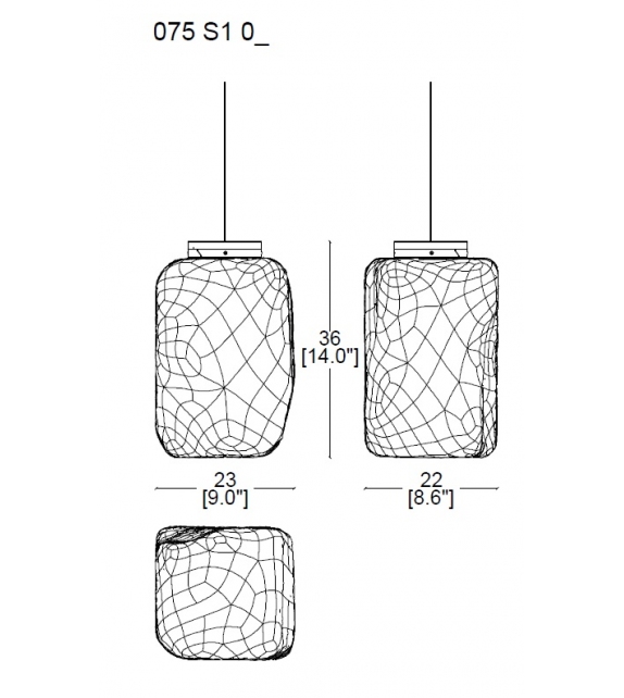 Cassina Wax, Stone, Light - Suspension