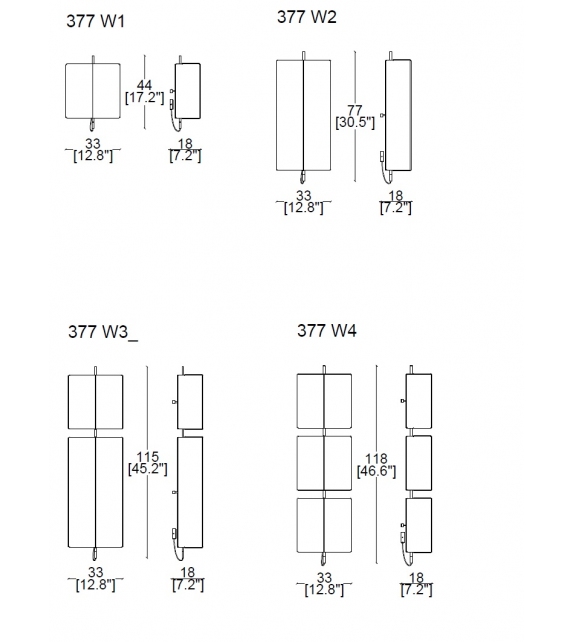 3to9 Wall Cassina Lampada da Parete