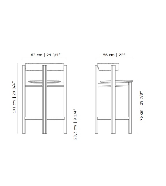 Principal Bar Chair Karakter Tabouret