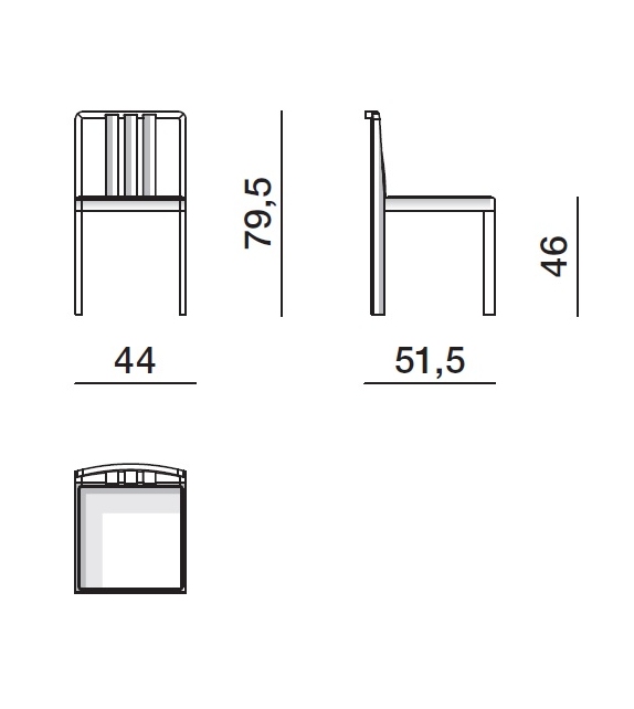 1 2 3 Molteni&C Silla Monocromática
