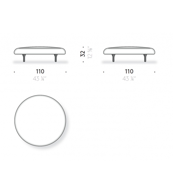 Pilotis Pouf DePadova