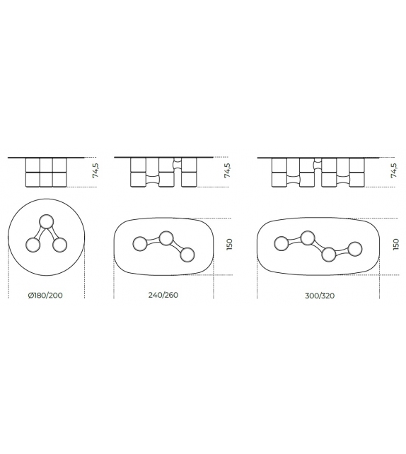 Molecola Gallotti&Radice Tavolo