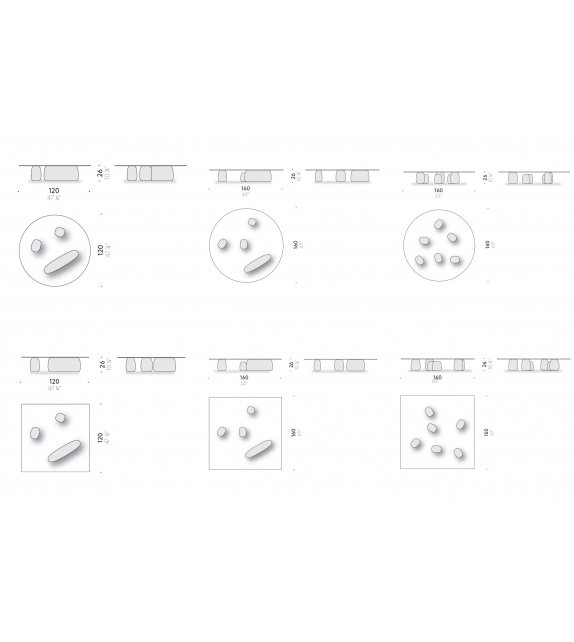 Ishi Stone DePadova Couchtisch