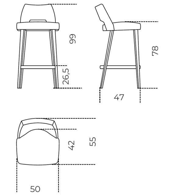 Thea Gallotti&Radice Barstool