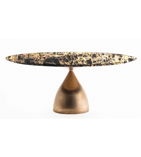 Raindrop Casting Bronze Table DePadova
