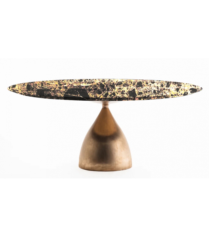 Raindrop Casting Bronze Table DePadova