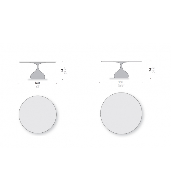 Raindrop Casting Bronze Table DePadova