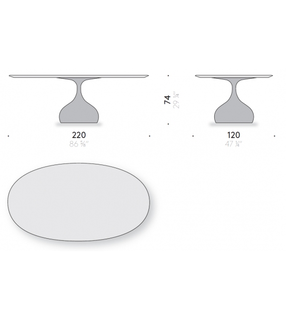 Raindrop Casting Bronze DePadova Table