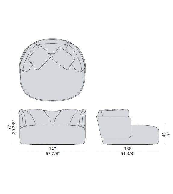 Calin XL Porada Sessel