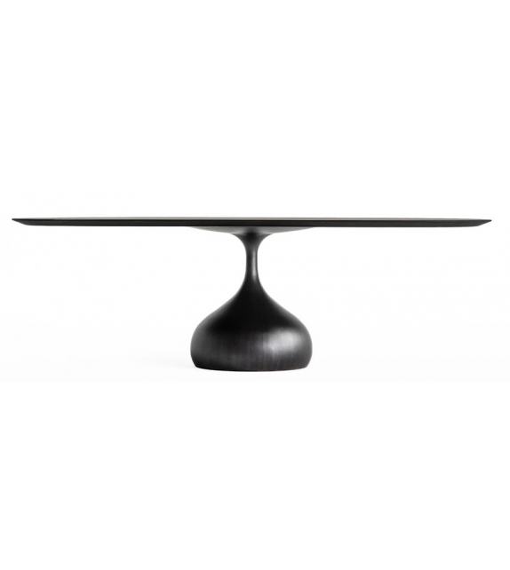 Raindrop Casting Bronze Marble Ovale DePadova Table