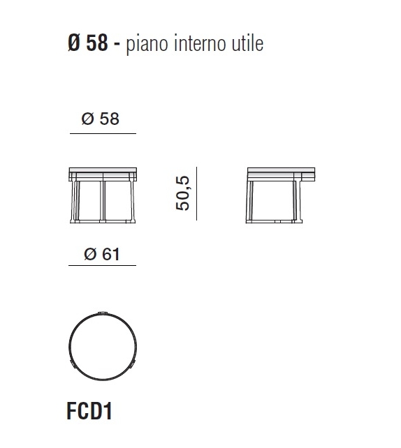 Fonte Molteni&C Table De Chevet