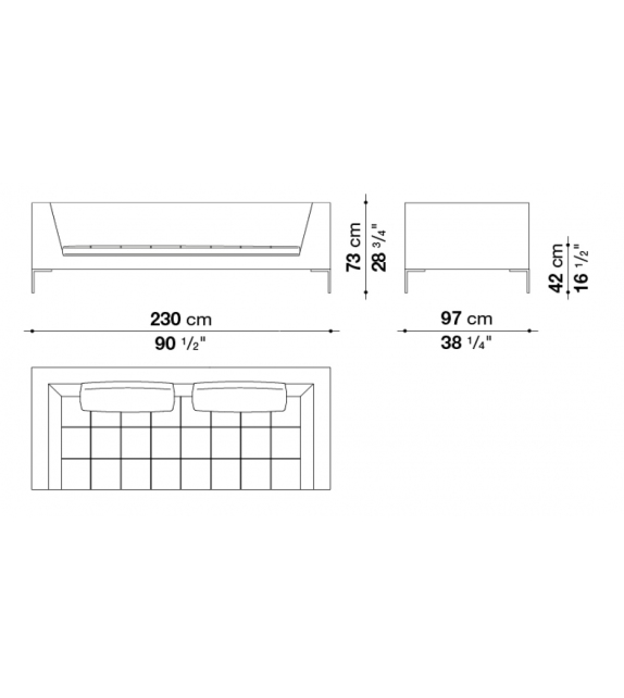 Charles Large B&B Italia Sofa