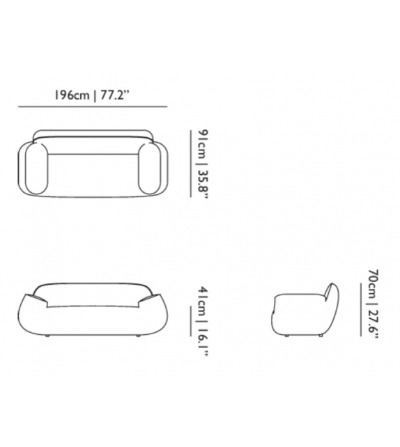 Big George Double Seater Divano Moooi
