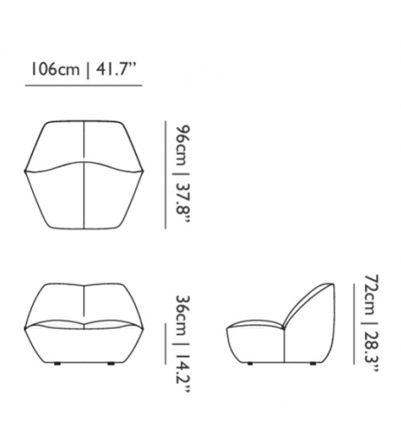 Kisss Lounge Chair Moooi Butaca