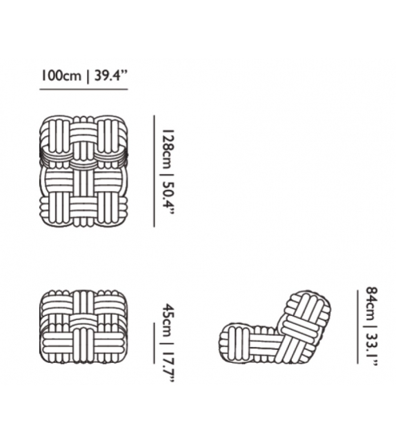 Knitty Lounge Chair Moooi