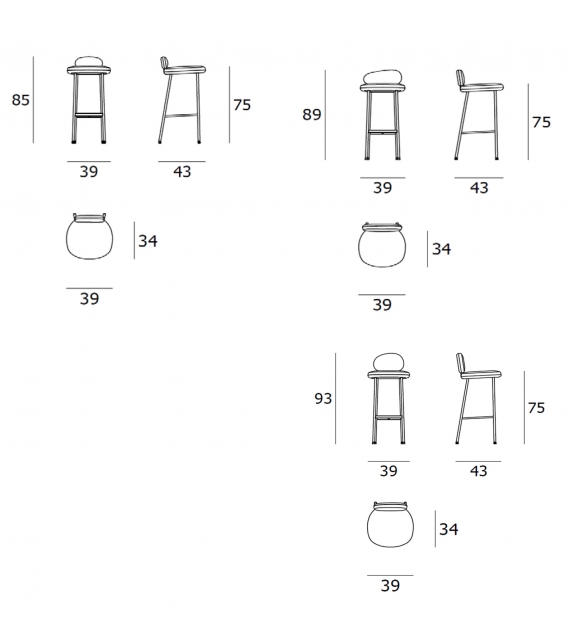 Pebble Living Divani Stool