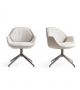 Calathea Pewter Giorgetti Guest Armchair