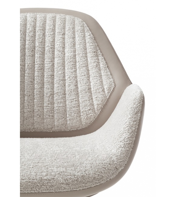 Calathea Pewter Giorgetti Guest Armchair