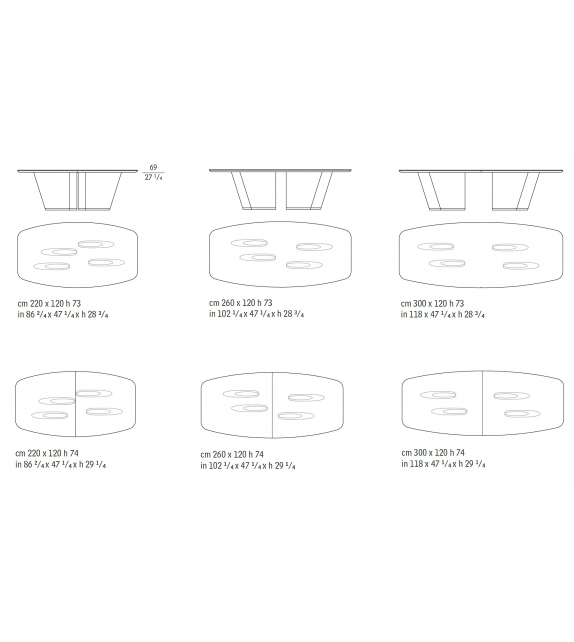 Mistral Marble Giorgetti Table Rectangulaire
