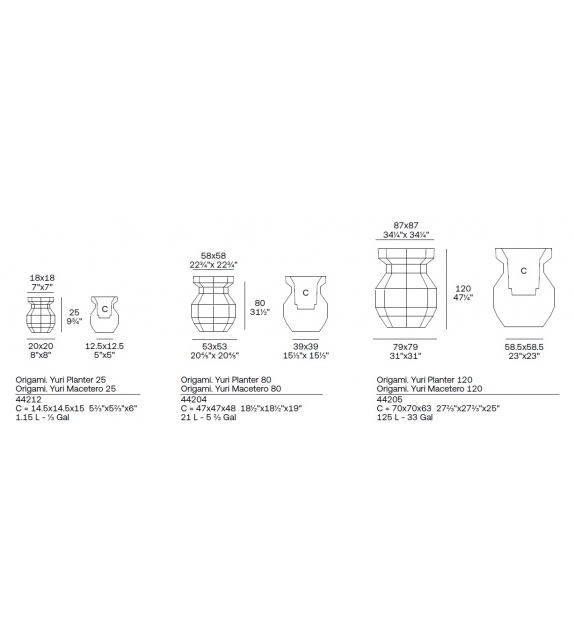 Origami Yuri Vondom Planter