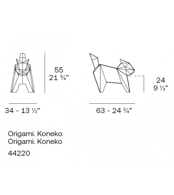 Origami Koneko Sculpture Vondom