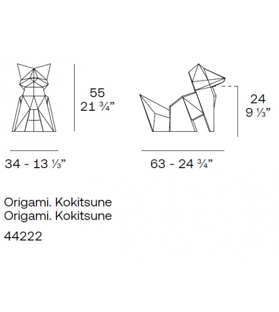 Origami Kokitsune Sculpture Vondom