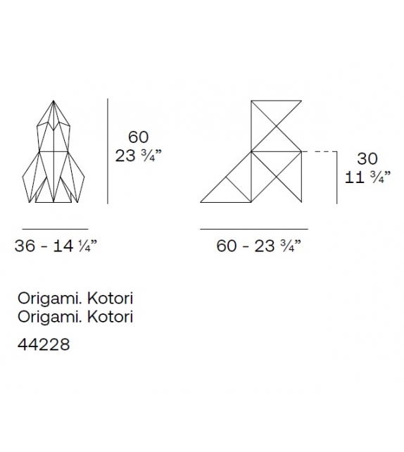 Origami Kotori Vondom Scultura