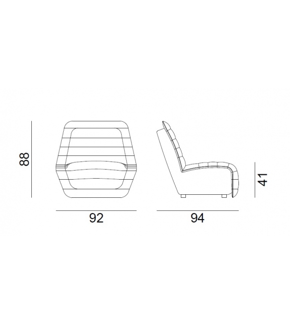 Plumeau Gervasoni Lounge Chair