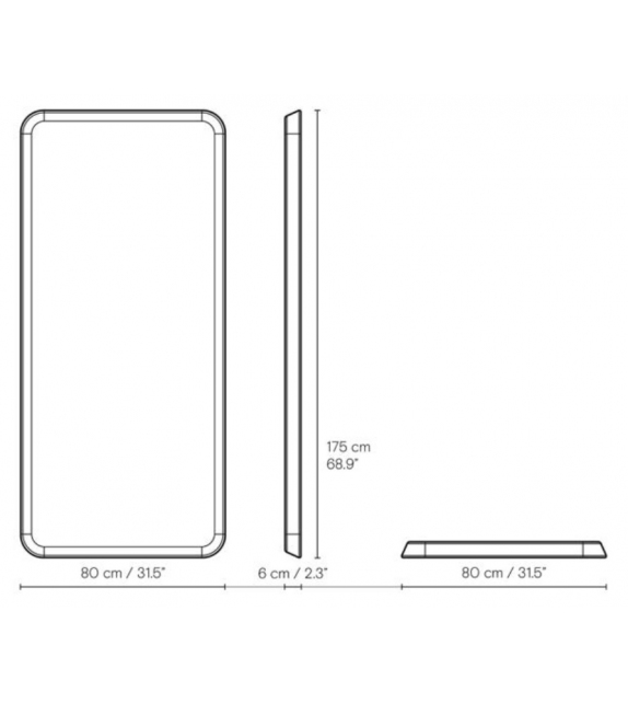 Vla62 Radio House Carl Hansen & Søn Specchio