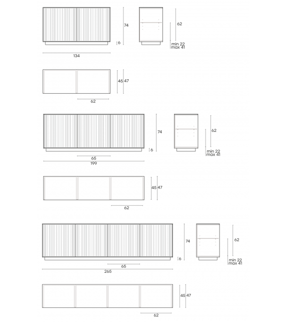 Echo Line Fiam Sideboard