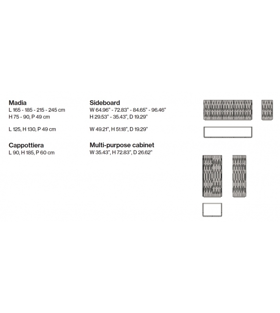 Siviglia Pianca Aparador