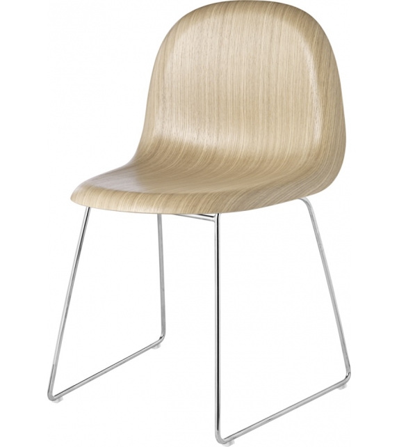 3D Dining Gubi Silla con Patín