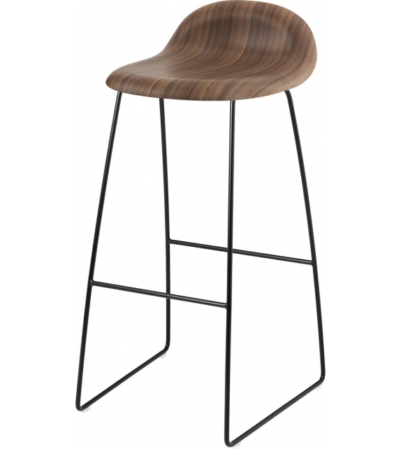 3D Gubi Sgabello su Slitta