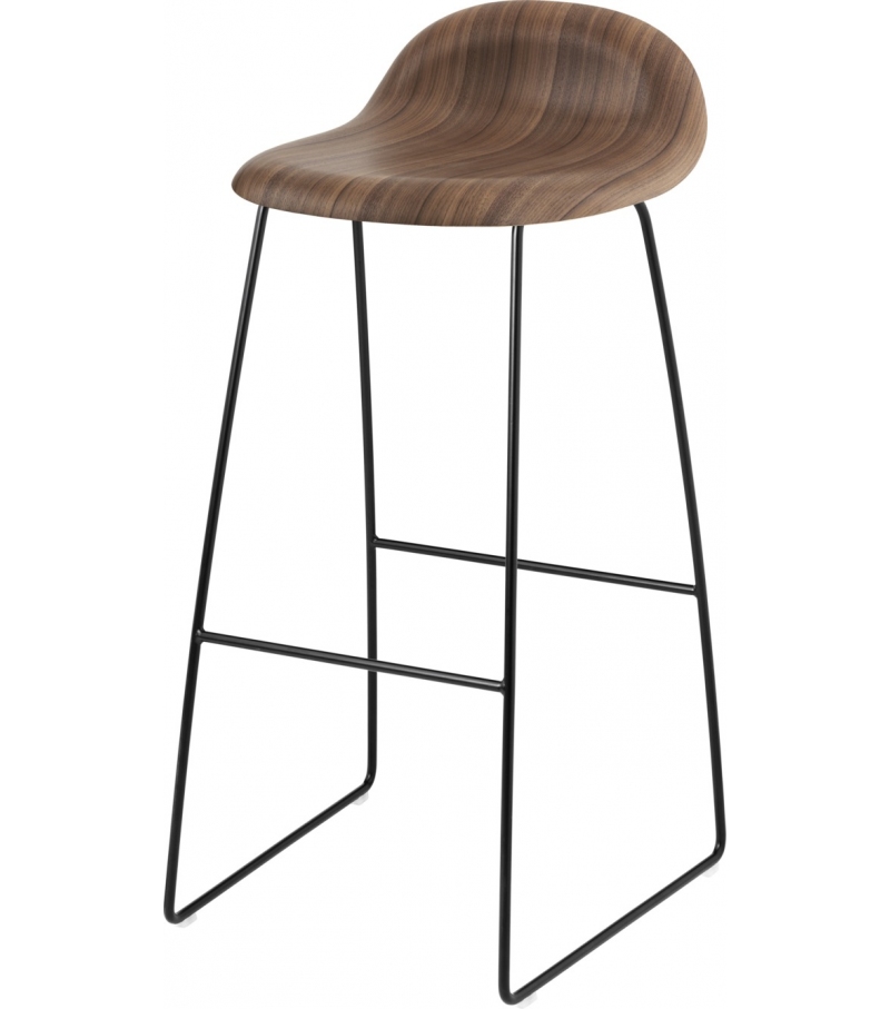 3D Gubi Stool with Sledge Base