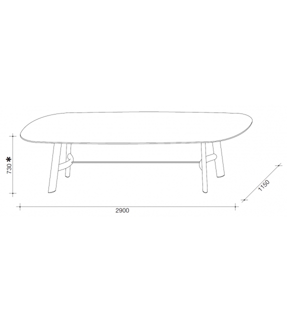 August Ovaloide Table Lema