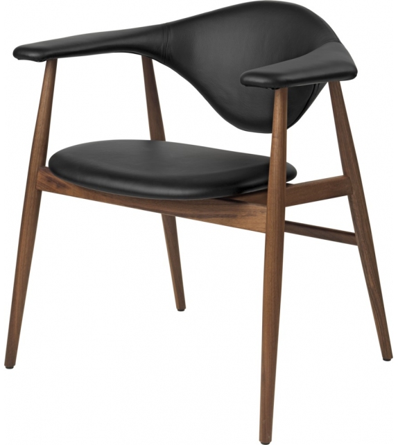 Masculo Gubi Silla con Base de Madera