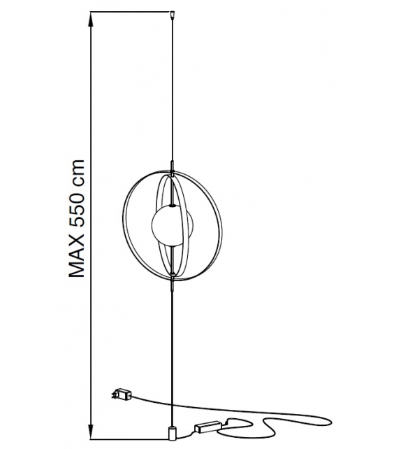 56.55 Papillon Bontempi Sky/Floor Lamp
