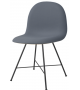 3D Gubi Chaise Tapissé Frontalement avec Base Métallique