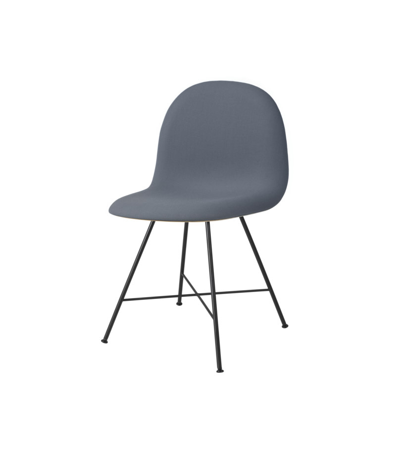 3D Gubi Silla Tapizada Frontalmente sobre Base Central