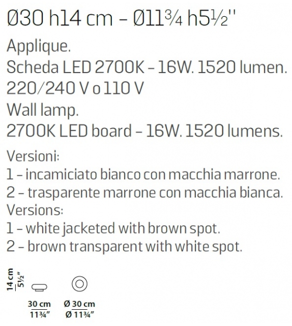 Haiku Baxter Lámpara de Pared