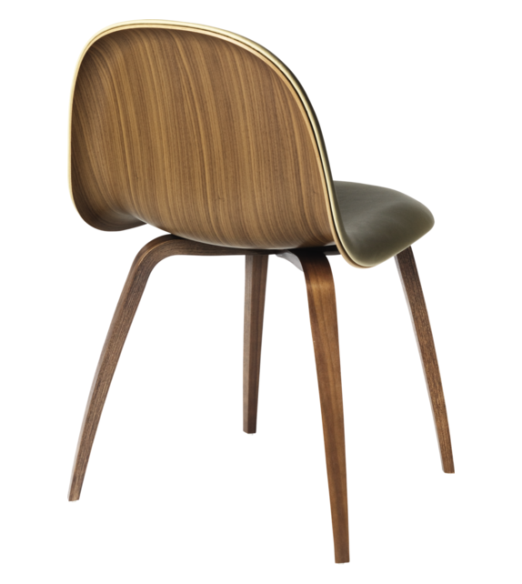 3D Dining Gubi Chaise Tapissée Frontalement