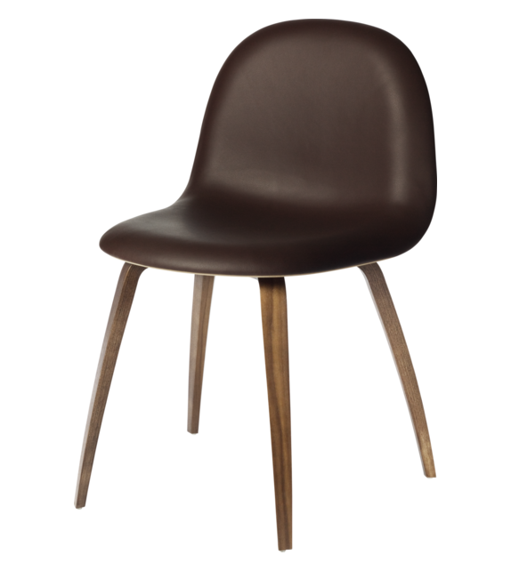 3D Dining Gubi Silla Tapizada Frontalmente