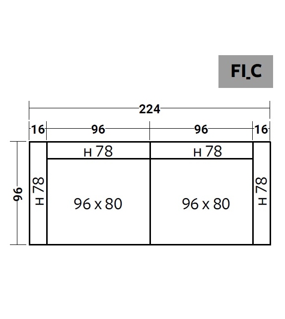 Fiocco Flou Modulsofa