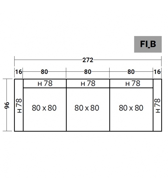 Fiocco Flou Sofá Modular